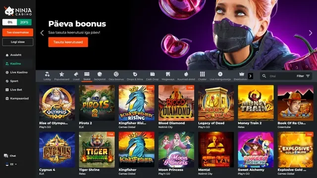 Ninja Casino (2025) ✔️ Parim Eesti ...