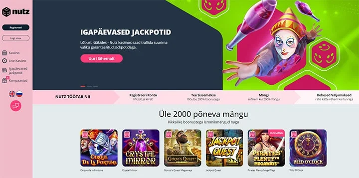 Nutz Casino - täielik ülevaade ja €105 ...