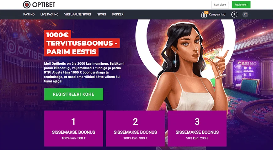Optibet kasiino ülevaade ja priske 500 ...